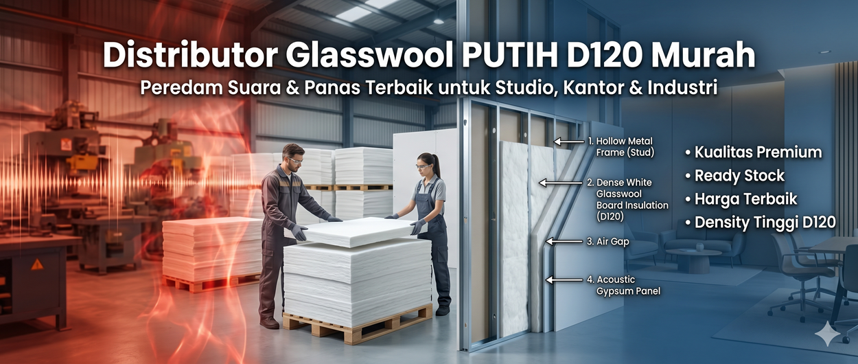 Harga glasswool lembar D120